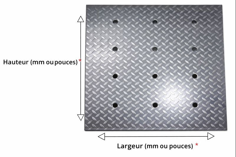 Couvercle de Drain de Garage en Acier